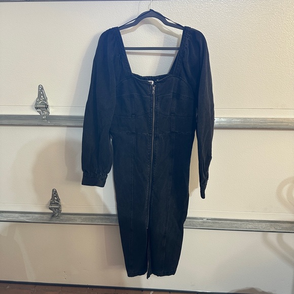 Target Future Collection Kahlana Barnfield Brown zip up denim dress - Picture 1 of 4